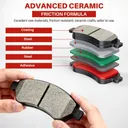 Front Rear Ceramic Brake Pads For Dodge Grand Caravan 2012-2020 8pcs