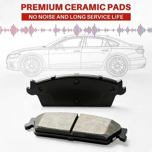 Front Rear Ceramic Brake Pads For Dodge Grand Caravan 2012-2020 8pcs