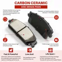 Front Rear Ceramic Brake Pads For Dodge Grand Caravan 2012-2020 8pcs