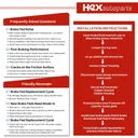 Front Rear Ceramic Brake Pads For Nissan Altima 2013-2023 Leaf 2014-2017 8pcs