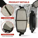 Front Rear Ceramic Brake Pads For Ford F150 2004-2008 Lincoln Mark LT 2006-2008 8pcs