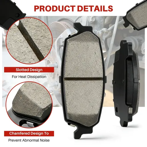 Front Rear Ceramic Brake Pads For Ford F150 2004-2008 Lincoln Mark LT 2006-2008 8pcs