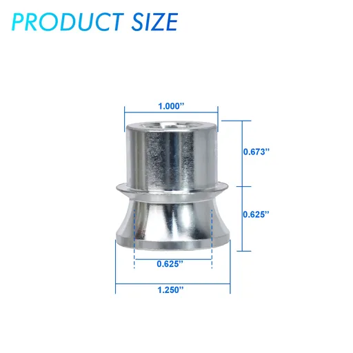 4x Chromoly Panhard Bar Kit Heim Joints 1x1/4" -12 with 1-5/8 HMS Bung .120