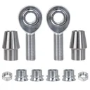 4x Chromoly Heim Joint Rod Ends Kit 5/8"-18 Thread x 5/8" Bore With 5/8-1/2 HMS Bung .120