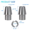 4x Chromoly Heim Joint Rod Ends Kit 5/8"-18 Thread x 5/8" Bore With 5/8-1/2 HMS Bung .120
