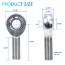 5x Chromoly Panhard Bar Rod End 3/4" x 3/4"-16 Heim Joint Bungs .120" Wall XMRL12