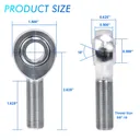 Chromoly 4 Link 1/2" x 5/8"-18 Rod End Kit Heim Joint Bungs .120" Wall XMRL8-10