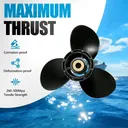 14.25 x 21 Aluminum Outboard Propeller Fit Mercury Engines 135-300HP 3 Blade Replace 48-832832A45