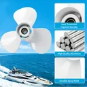 13 x 19 Aluminum Outboard Propeller Fit Yamaha Outboard Enigne 50-130HP 3 Blade Replace 6E5-45941-00-00