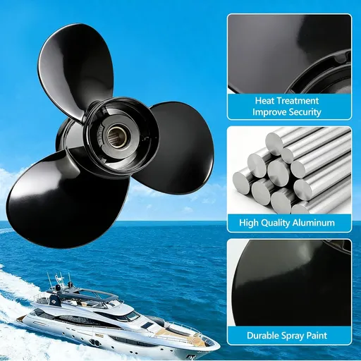 10 3/8 x 13 Aluminum Outboard Propeller Fit Mercury Engines 9.9-25HP 3 Blade Replace 48-19640A40