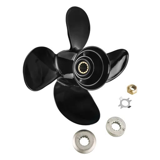 10.6 x 12 Aluminum Outboard Propeller Fit Mercury Enigne 25-70HP 4 Blade Replace 48-8M8026625