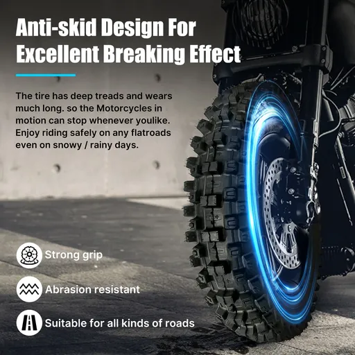 100 90 19 Front Tire 6 PLY For Harley Davidson Sportster