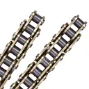 Gold 420 X Ring Chain 124 Links Heavy Duty Motorcycle Gold Chain With Connecting Master Link