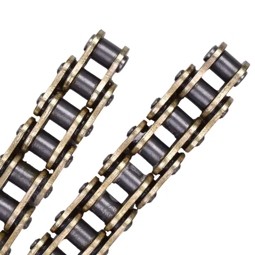 Gold 420 X Ring Chain 124 Links Heavy Duty Motorcycle Gold Chain With Connecting Master Link