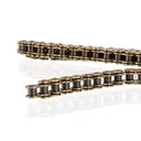 Gold 420 X Ring Chain 124 Links Heavy Duty Motorcycle Gold Chain With Connecting Master Link