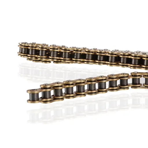 Gold 420 X Ring Chain 124 Links Heavy Duty Motorcycle Gold Chain With Connecting Master Link