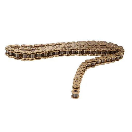 Gold 428 X Ring Chain 118 Links Heavy Duty Motorcycle Gold Chain With Connecting Master Link