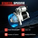 Starter For Kawasaki Mule 550 1997-2004 21163-2109