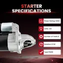 Starter For 2003-2016 Subaru Forester 2004-2011 Impreza 2.0L 2.5L Auto Trans 23300-AA570