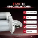 Starter For Chevy Malibu 2013-2022 2.0L Colorado 2015-2022 2.5L 19258 12657797