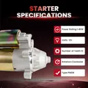2000-2007 Ford Taurus Starter 3.0L OHV V6 6642