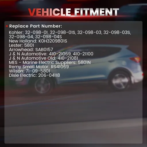Starter For Kohler Engine Replace 3209810S 3209808S