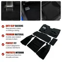 6 Piece Floor Mat Set For 1987-1995 Jeep Wrangler YJ Carpet Kit Black