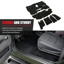 6 Piece Floor Mat Set For 1997-2006 Jeep Wrangler TJ Carpet Kit Black