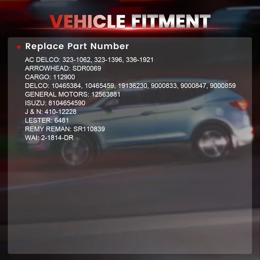 2000 Chevy Impala Starter 3.4L 6481
