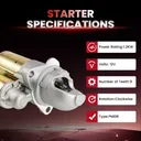 2002 2003 2004 2005 Chevy Cavalier Starter 2.2L 6493