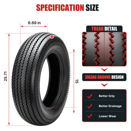 170 80 15 Rear Motorcycle Tire