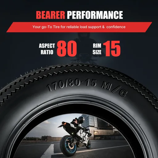 170 80 15 Rear Motorcycle Tire