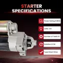 Starter For Kohler 2509808 2509809 2509811 John Deere
