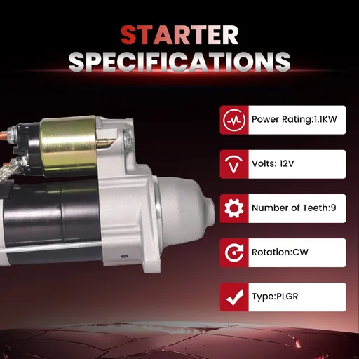 Starter For Kubota ZD25 ZD28 ZD323 ZD326 TG1860 18413 1G069-63011