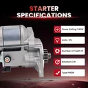 Starter For John Deere Tractors 750 850 955 AM877285