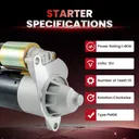 Starter For Ford Explorer Mustang 4.0L 2005 2006 2007 2008 2009 2010 Auto Trans 3273