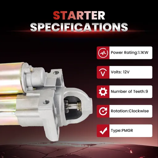 Starter For Chevy Tahoe Avalanche Suburban GMC Yukon Envoy 2003 2004 2005 2006 2007 2008 4.8L 5.3L V8 6494