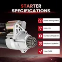 2002-2007 Nissan Altima 2.5 Starter Auto Trans 17835