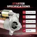 1998 1999 2000 2001 Ford Ranger Starter 2.5L 3238