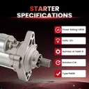 1998 1999 2000 2001 2002 Honda Accord Starter 2.3L Auto Trans 17729