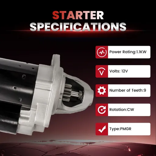 Starter For BMW 328i 525i X3 X5 3.0L 2007-2012 17922