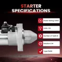 2002-2006 Honda CRV Starter 2.4L SMU0416 17844 31200-PPA-505