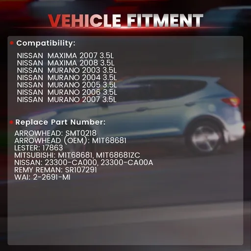 2007 2008 Nissan Maxima Starter 3.5L 17863