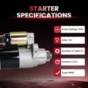 2007 2008 Nissan Maxima Starter 3.5L 17863