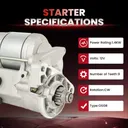 Starter For Toyota Tacoma 2.4L 1995-2004 2.7L 1995-2007 L4 17668