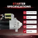 2006-2012 Mitsubishi Eclipse Galant Starter 2.4L 17931