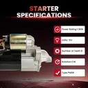2003-2006 Mitsubishi Montero Starter 3.8L 17775
