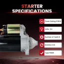 2001-2009 Hyundai Accent Starter 1.6L Auto Trans 17826
