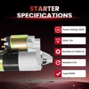 Starter For Jeep Grand Cherokee 1999 2000 2001 2002 4.7L 17754