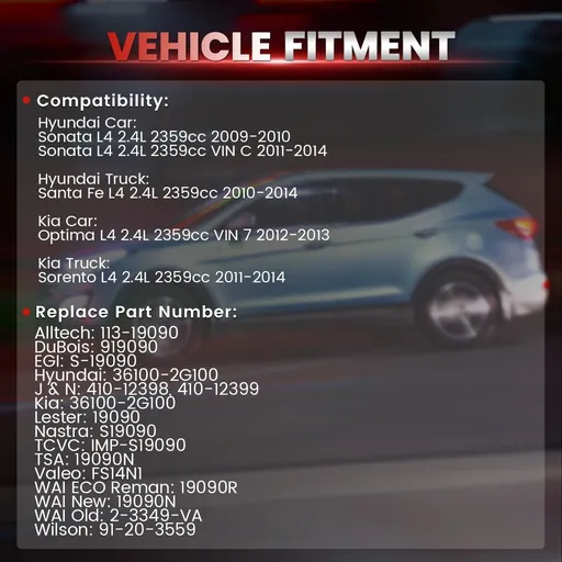 2012 2013 Kia Optima Starter 2.4L L4 19090